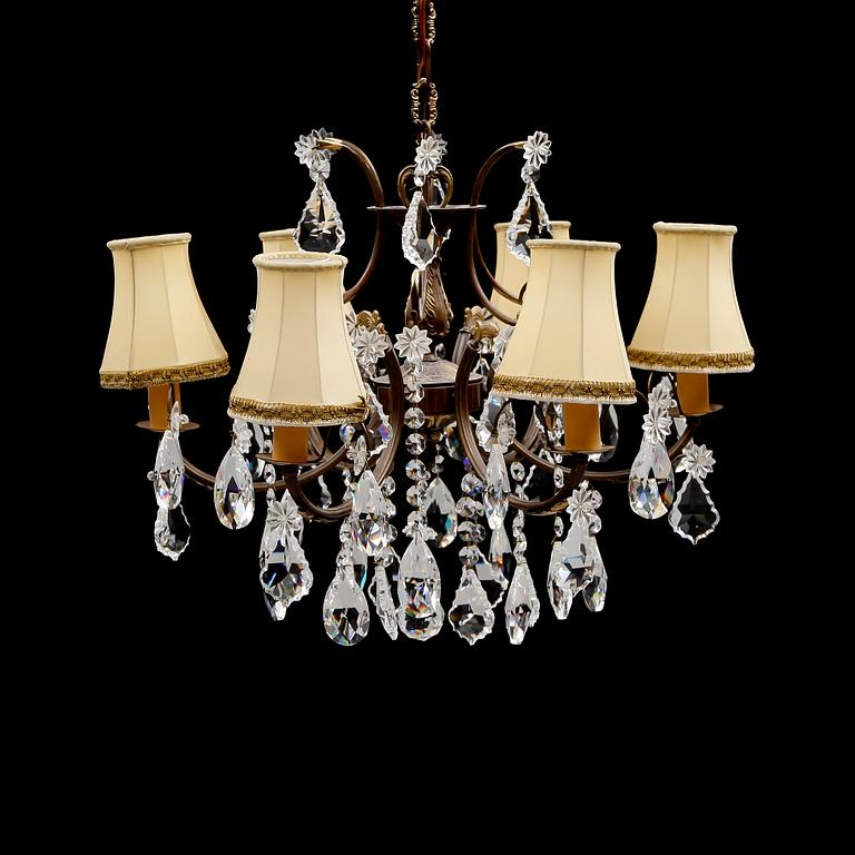 TAKLAMPA, 1900-talets mitt. Höjd 44 cm.