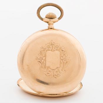 FICKUR, 52 mm, 14K guld, schweiziska stämplar.