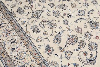 A carpet, Nain Part Silk, S.K 9 LAA, 340 x 250 cm.