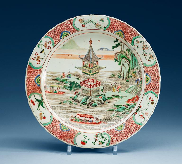 FAT, porslin. Qing dynastin, Kangxi (1662-1722).