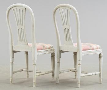 STOLAR, 2 st, gustaviansk provinsarbete, 1800-tal.
