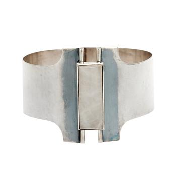 217A. Mauno Honkanen, BRACELET, silver, snow quartz, Mauno Honkanen, Tillander 1962.