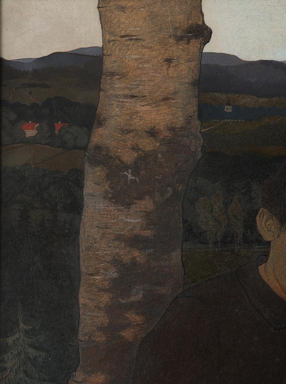 Gerhard Henning, Ung man i landskap.