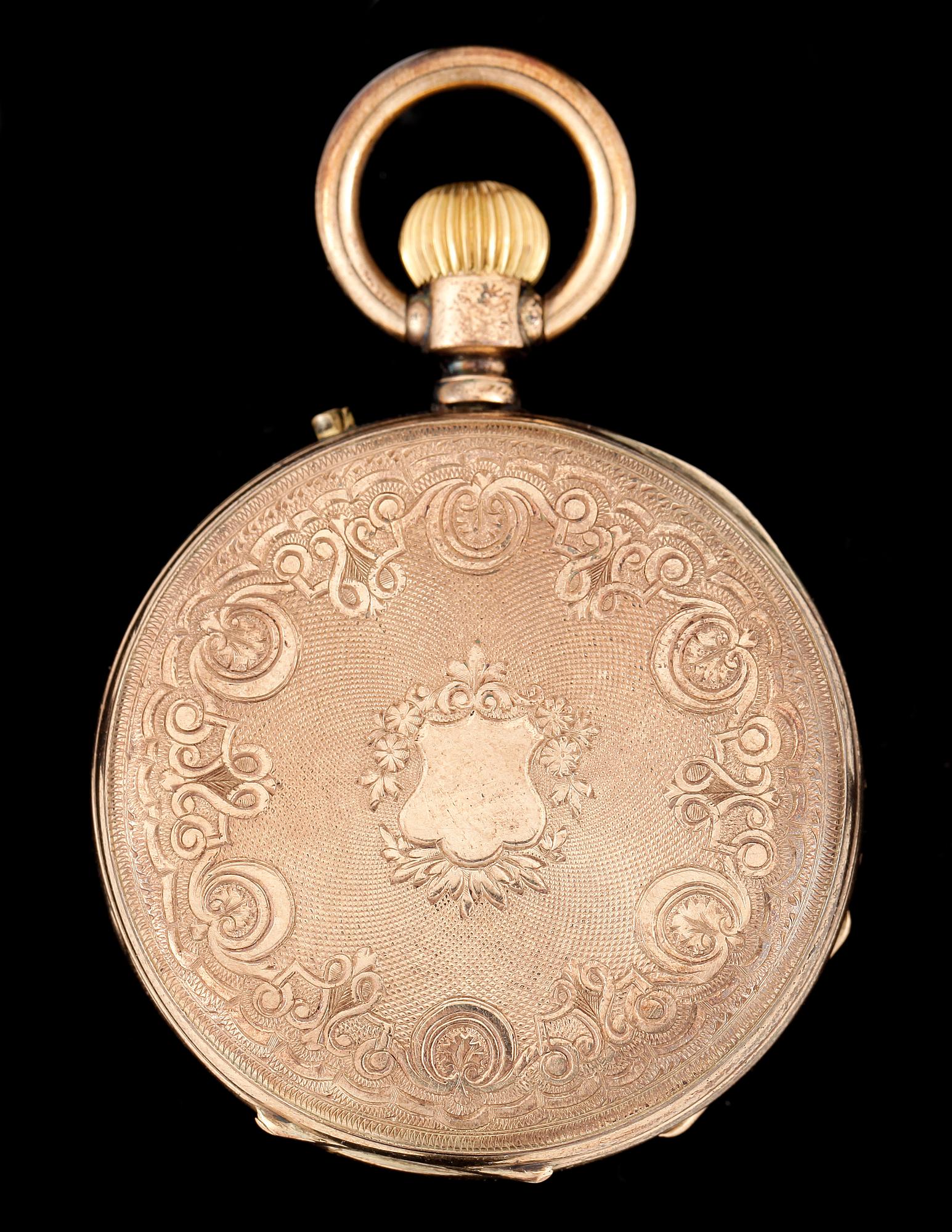 HERRFICKUR, guld 14K, sent 1800-tal. Totalvikt ca 74 gram.