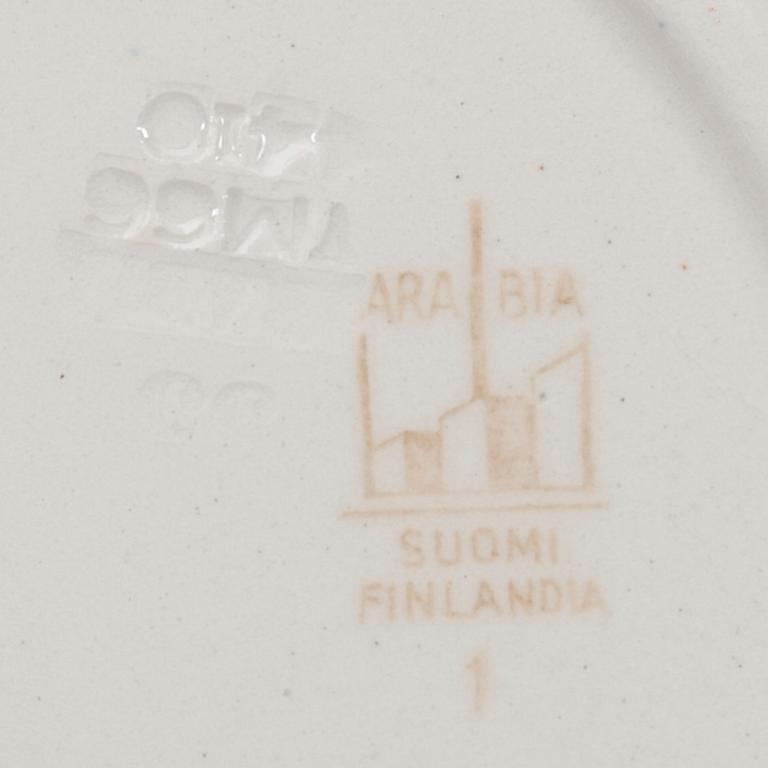 SERVIS, 49 delar, porslin, "Blått Landskap", design Reinhard Richter, Arabia, 1941-64.