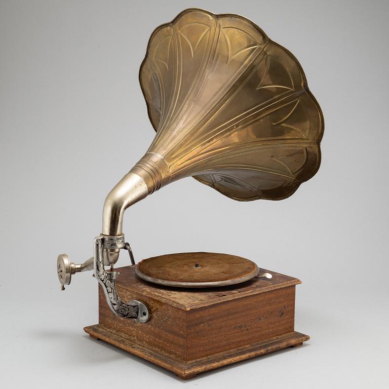 A The Steelhouse gramophone, early 20th Century.