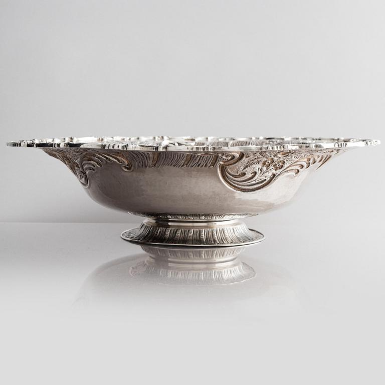 Lale Silverware & Co Ltd, praktskål, sterling silver, Istanbul, Turkiet 1900-tal. Nyrokoko.