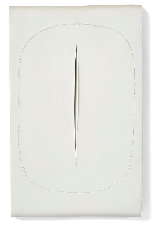 Lucio Fontana, ”Concetto Spaziale Taglio”.
