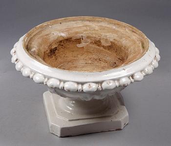 TRÄDGÅRDSURNA, fajans, 1800/1900-tal.