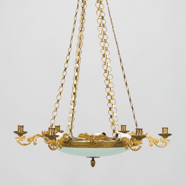 Ceiling lamp, Empire style, latter half of 19th century.