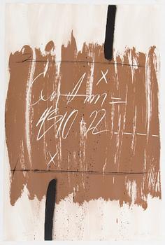 PARTI GRAFIK, 9 delar, mesta dels litografier, b.la C Göran Karlsson, Malcom Morley mm, samtliga signerade.