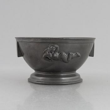 Anna Petrus & Estrid Ericsson, a model 326b pewter bowl, Firma Svenskt Tenn, Sweden, 1927.