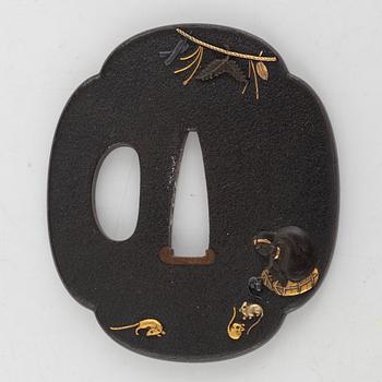 Tsuba, mumei, Japan, Edo.