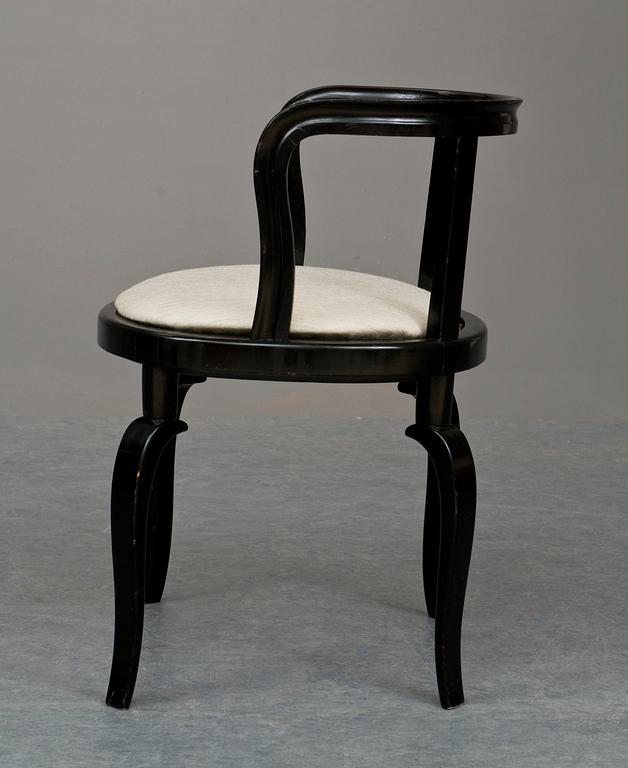 A Carl Hörvik black lacquered chair, ca 1928-32.