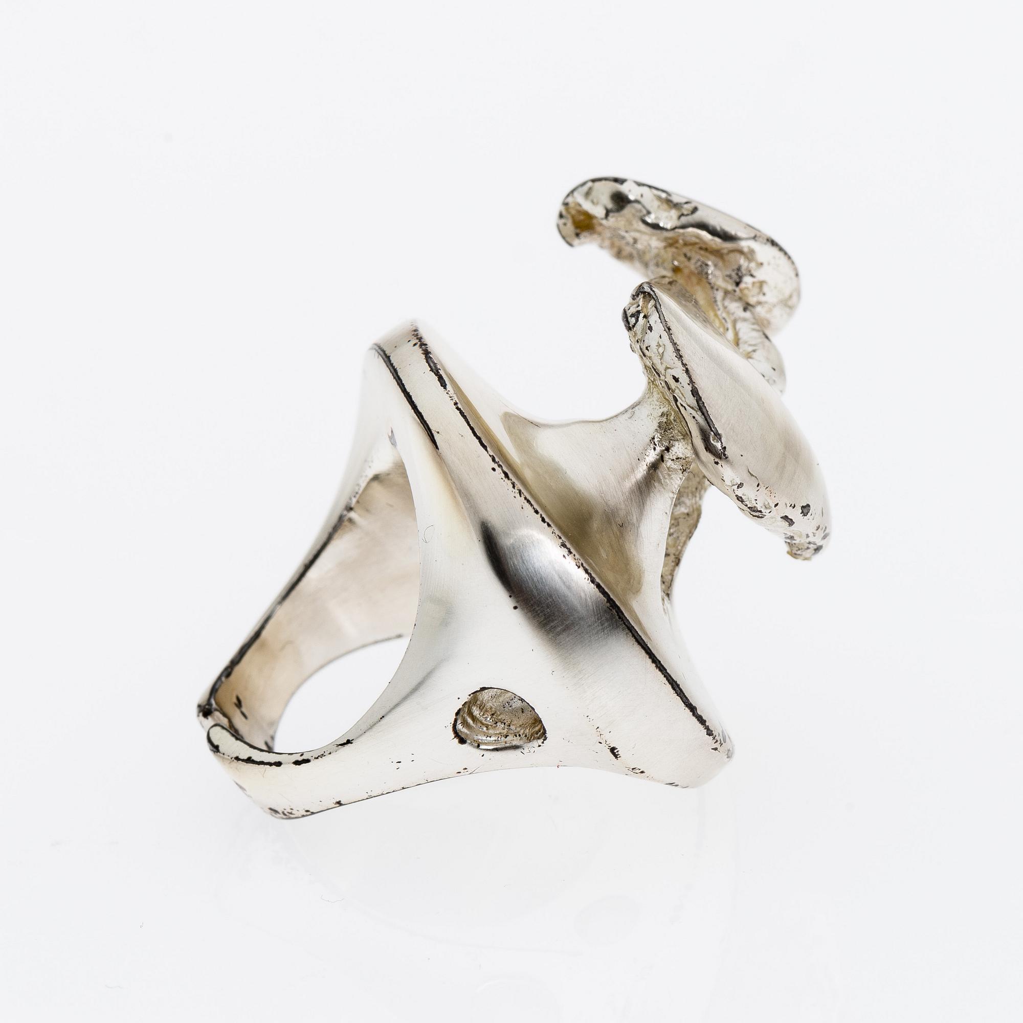 POUL HAVGAARD, RINGAR, 4 st. sterling silver, bl. a. New Born, Wild Rose, Isolation, Lapponia 1970-tal.