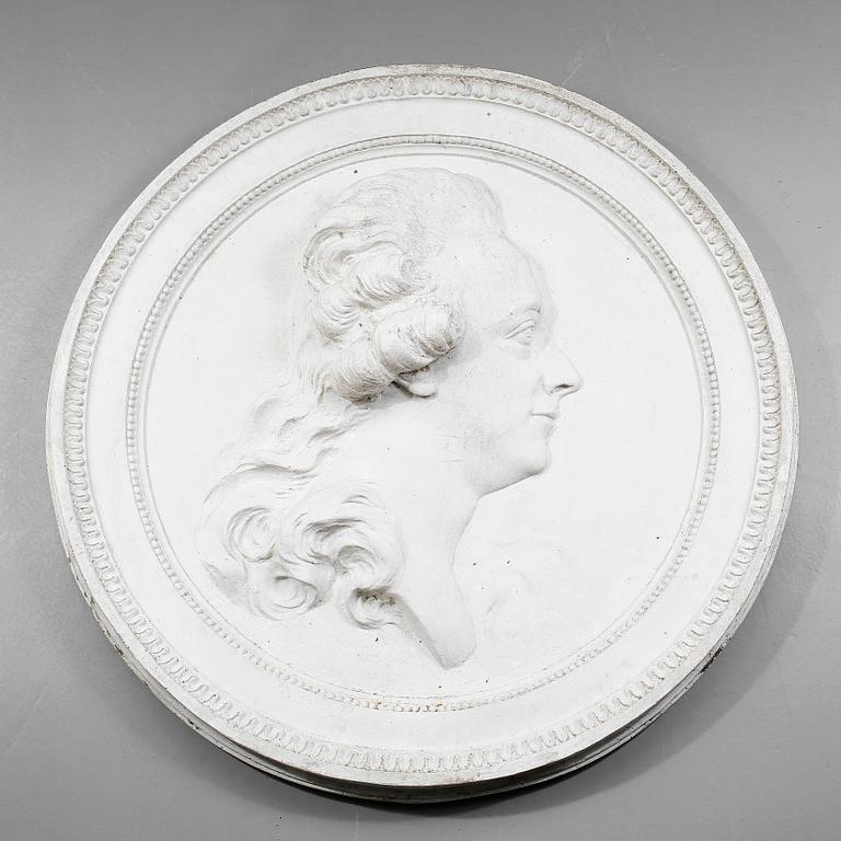 MEDALJONG, betong, efter Johan Tobias Sergel, 1900-tal.