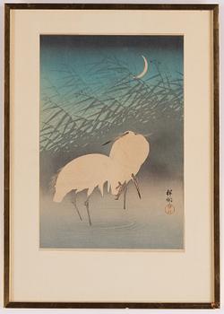 KOSON OHARA (1877-1945), färgträsnitt. Japan, 1900-tal.