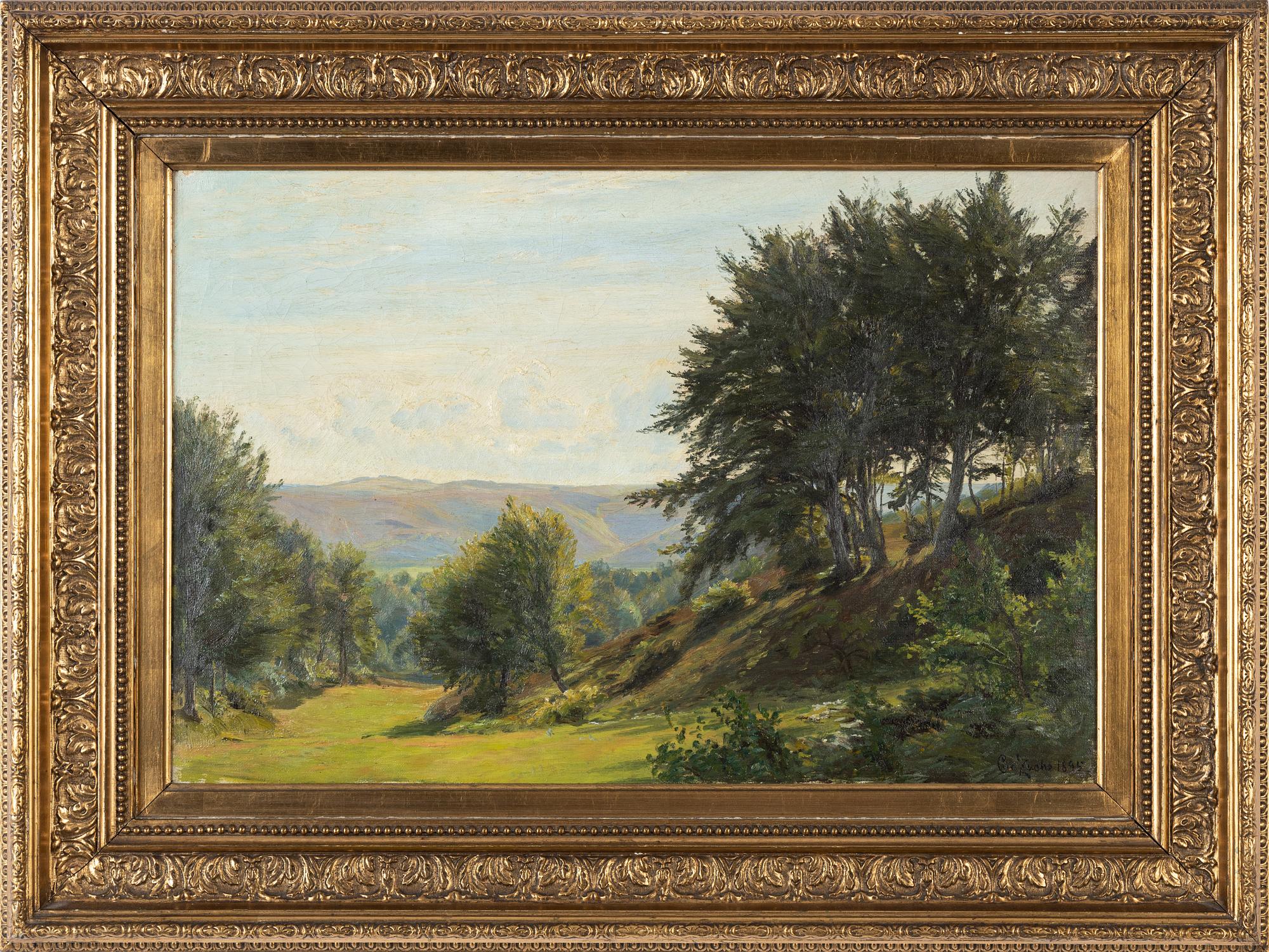 Christian Zacho, oil on canvas, signed and dated 1895.