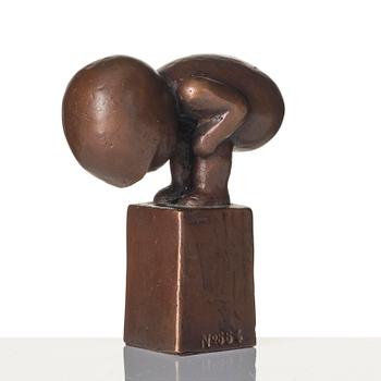 Lisa Larson, a bronze "Myran" sculpture, Scandia Present, ca 1978, no. 362.