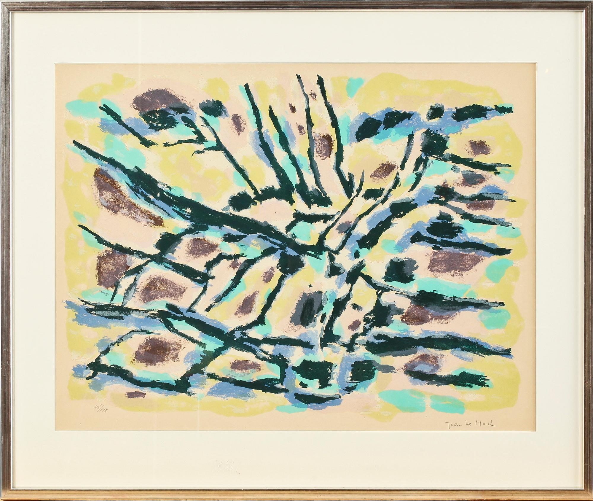 JEAN LE MOAL, litografi, sign o numr 46/140.