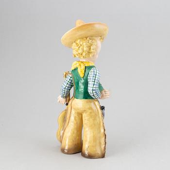 An Italian ceramic figure of a boy with guitar, probably 1930's.