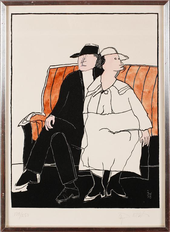 ÖRJAN WIKSTRÖM, färglitografi, signerad och numrerad 139/250.