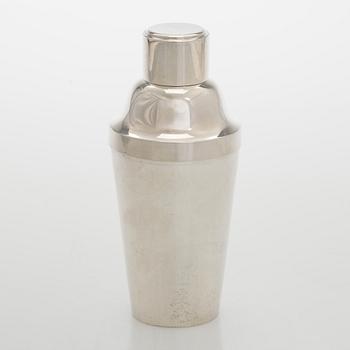Cocktailshaker, silver, Tjeckoslovakien 1945-1949.