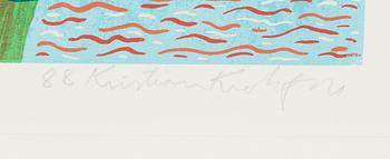 Kristian Krokfors, litografi, signerad och daterad -88, numrerad 48/90.