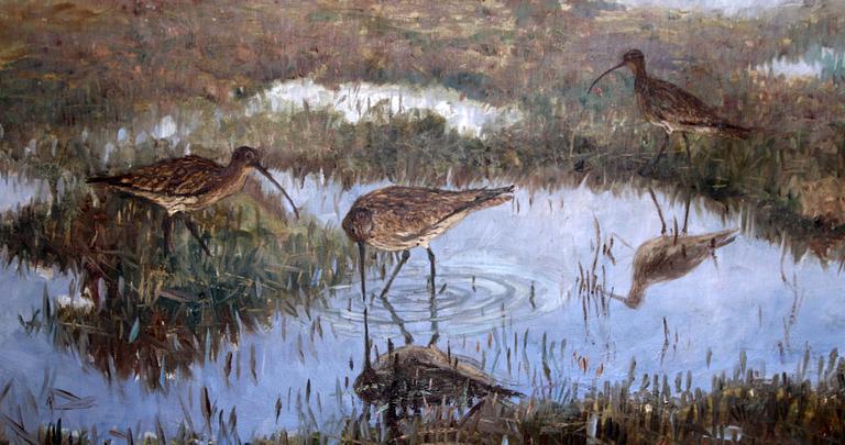 WILLIAM GISLANDER, olja på duk, sign.