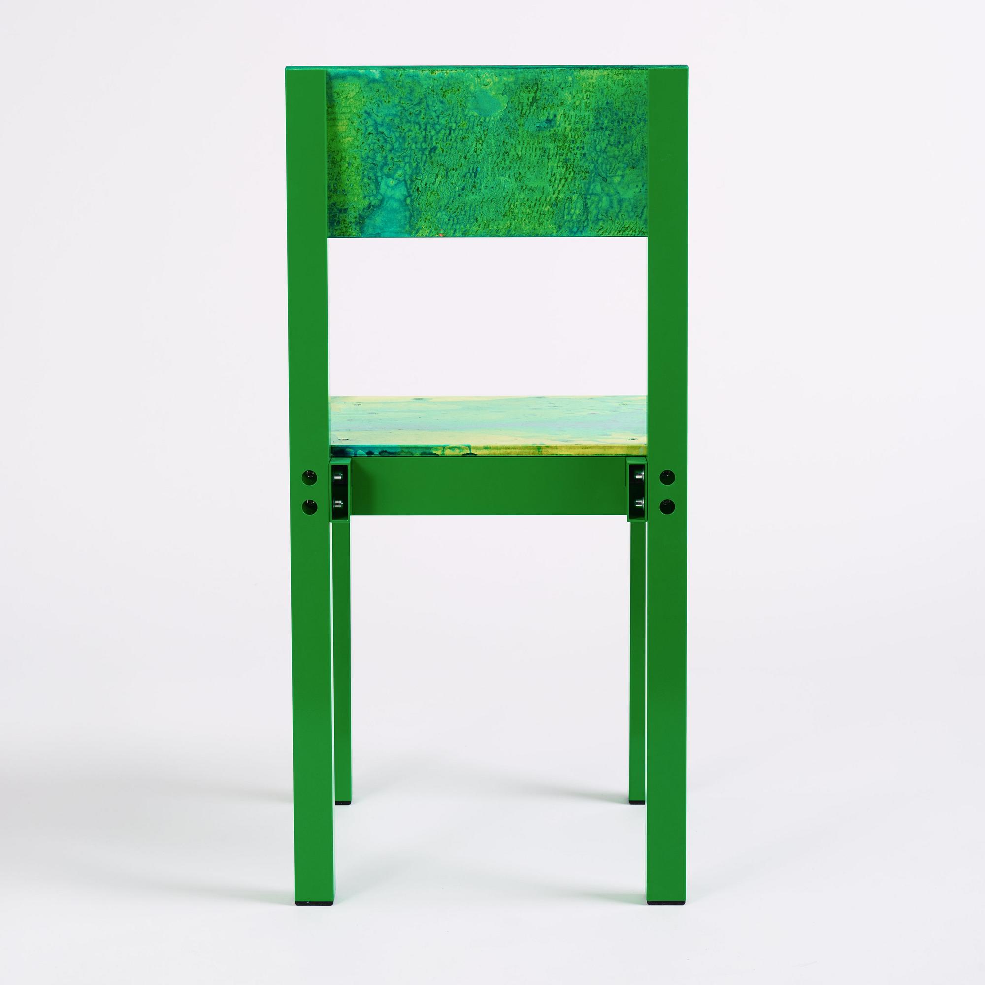 Fredrik Paulsen, stol, unik, "Chair One Open Air, Dirty Boots", JOY, 2024.