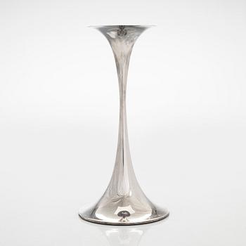 Tapio Wirkkala, a 'Trumpetti' silver candlestick, Kultakeskus, Hämeenlinna.