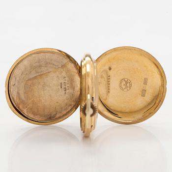 Longines, pocket watch, hunter, 50.5 mm.