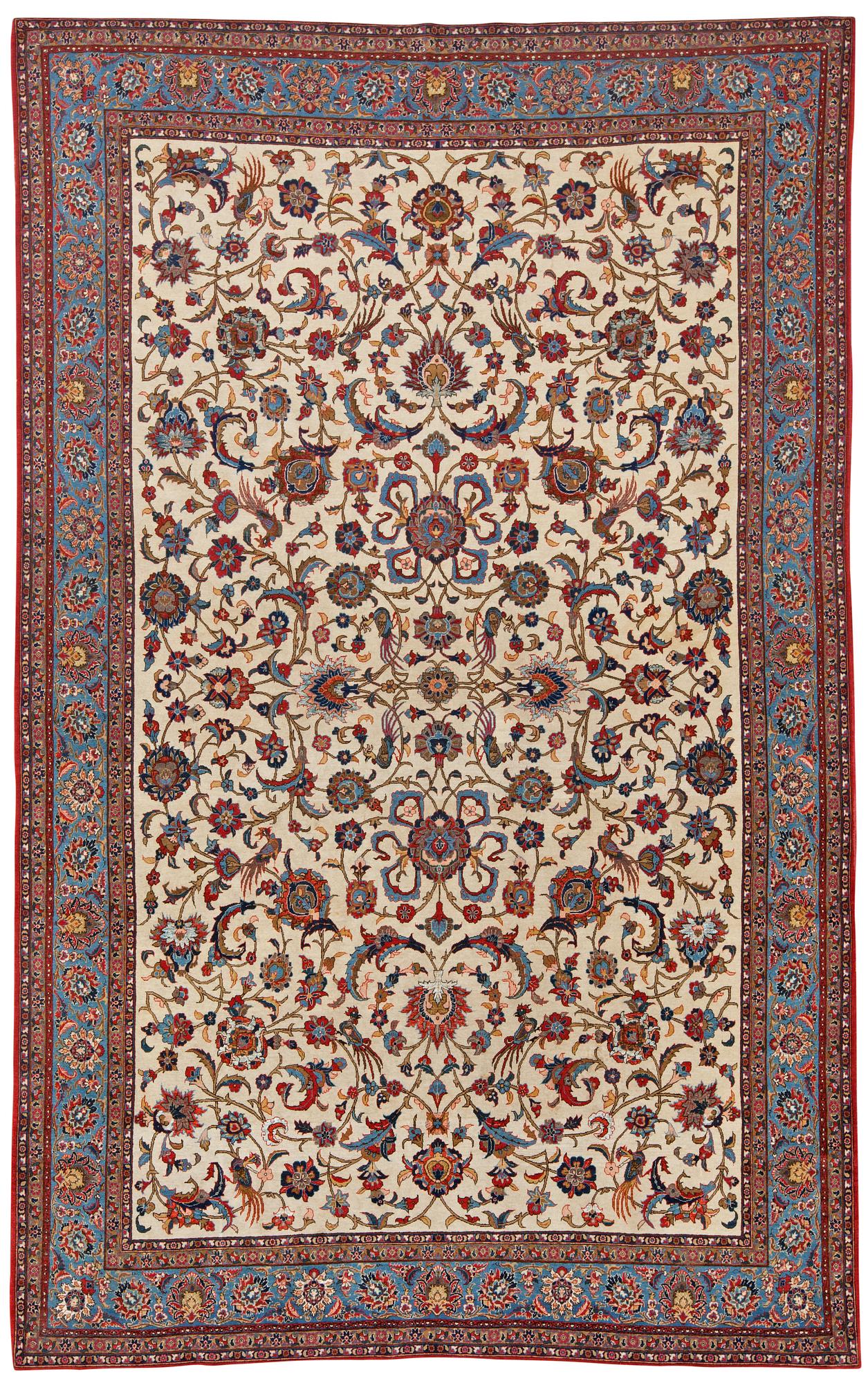 SEMI-ANTIQUE QUM PART SILK.