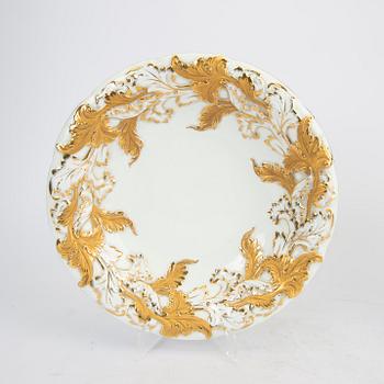 Skålfat 2 st., Meissen,18/1900-tal porslin.