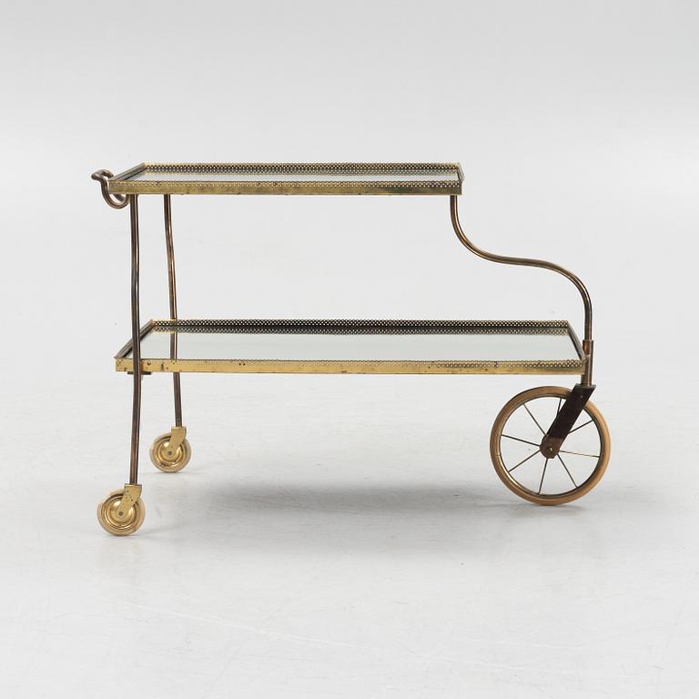 Josef Frank, a model 889 serving trolley, Firma Svenskt Tenn, Sweden, mid 20th century.