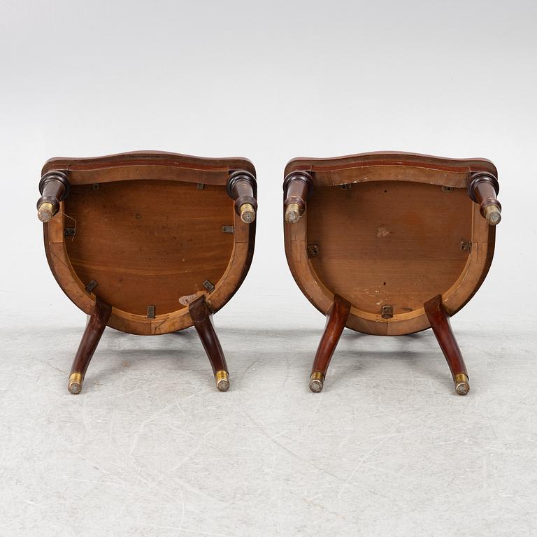 Six chairs, Nils Löfmark, Gothenburg, early 20th century.