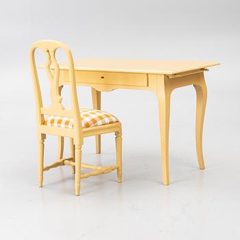 IKEA, an 'Österbybruk' desk and 'Hallunda' chair, IKEA’s 18th-century series, 1990s.