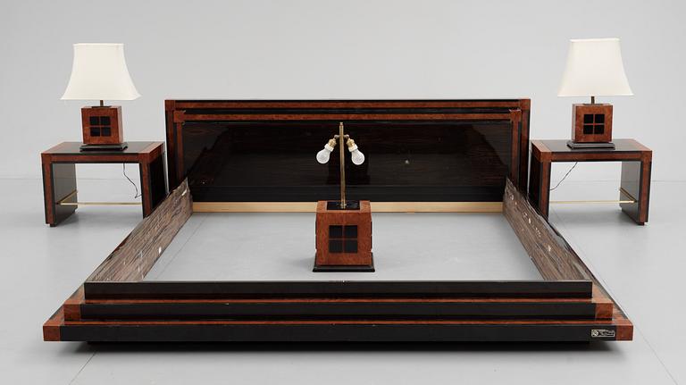 SÄNGMÖBEL, 6 delar, Paolo Barracheli, 'Roman Deco', ca 1980.