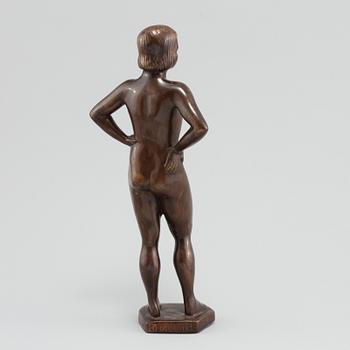 BROR FORSLUND, skulptur, brons, signerad.