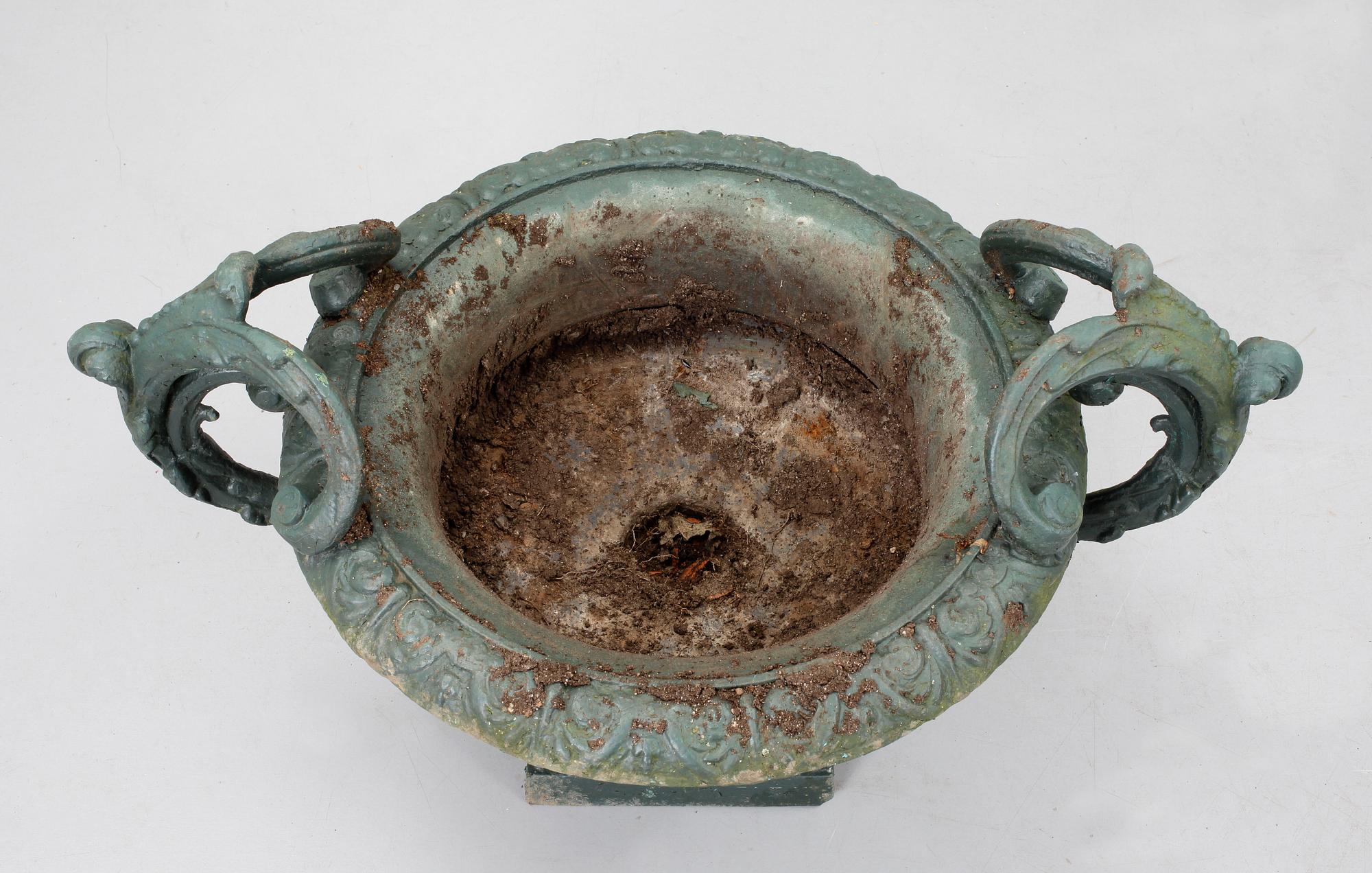 TRÄDGÅRDSURNA, gjutjärn, 1800/1900-tal.