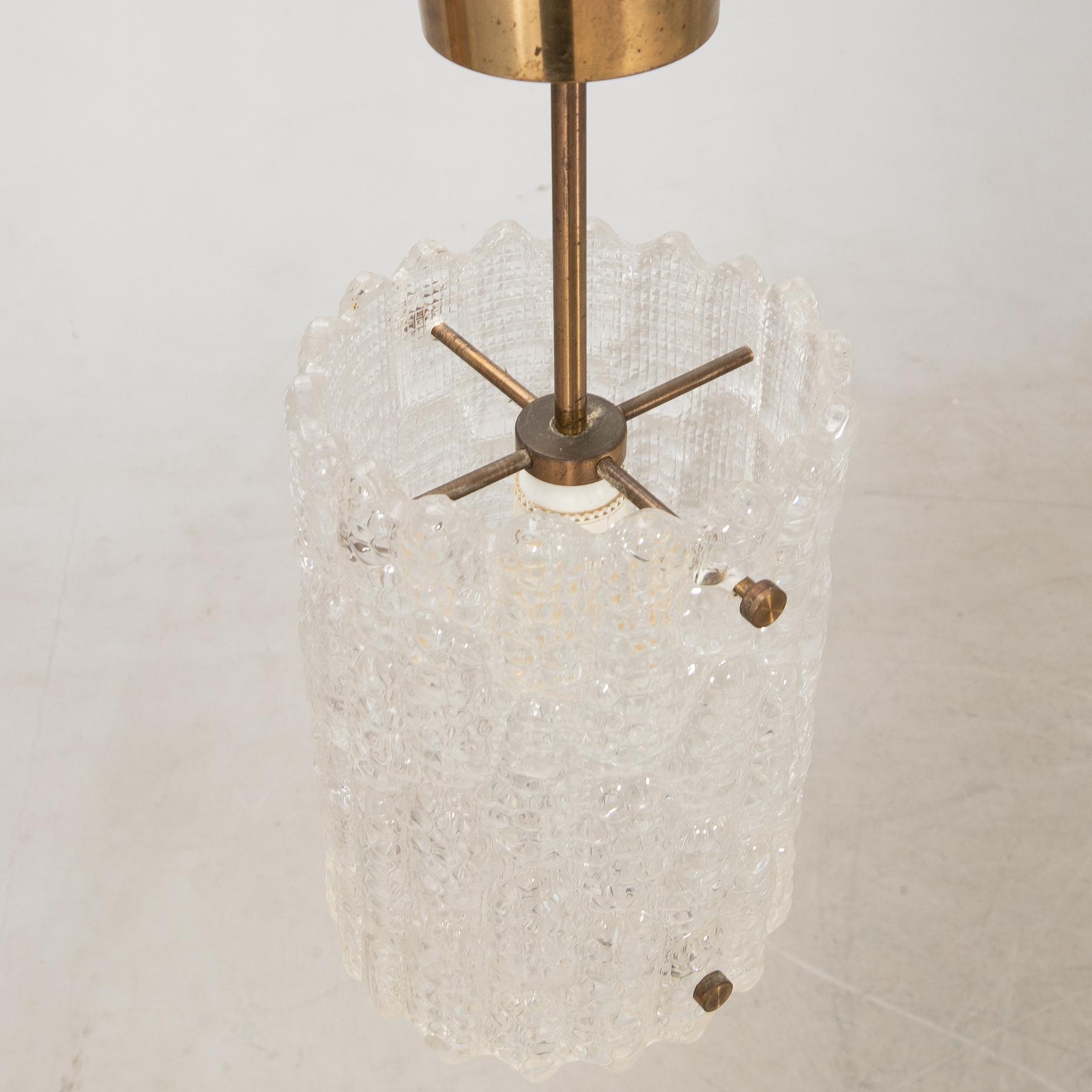 Carl Fagerlund, ceiling lamps a pair Orrefors later part of the 20th century.