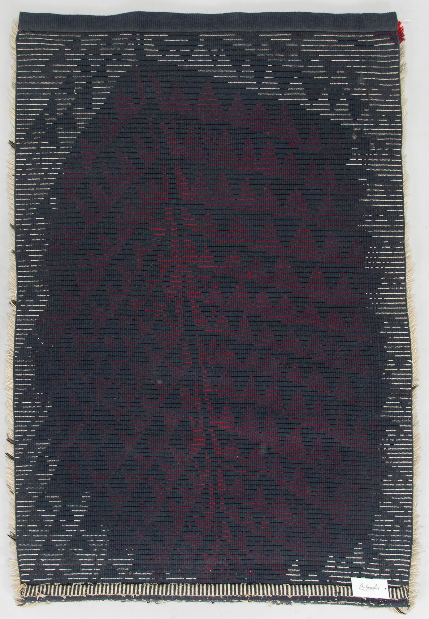 Kirsti Ilvessalo, rya, modell för Finska handarbetets vänner. Ca 172 x 111 cm.