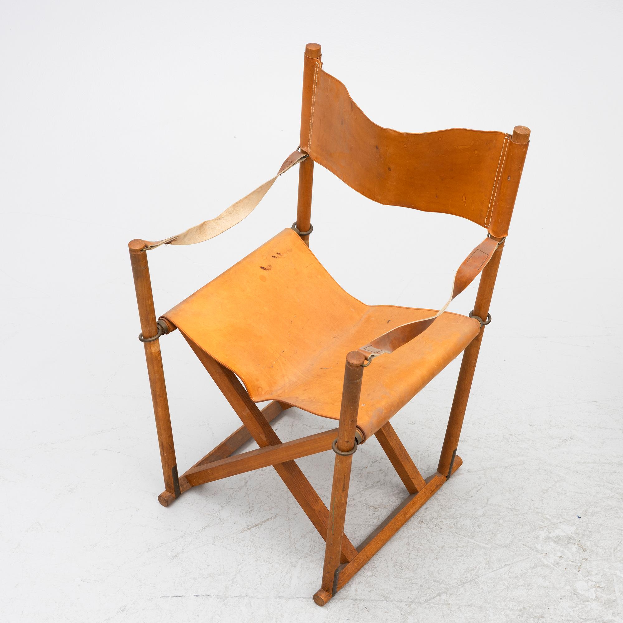 Mogens Koch, three 'MK16' folding chairs, Denmark.