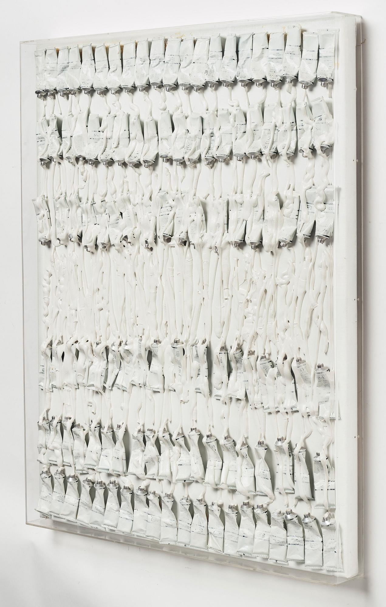 Arman (Armand Pierre Fernandez), "Monochrome Accumulation No. 5002".