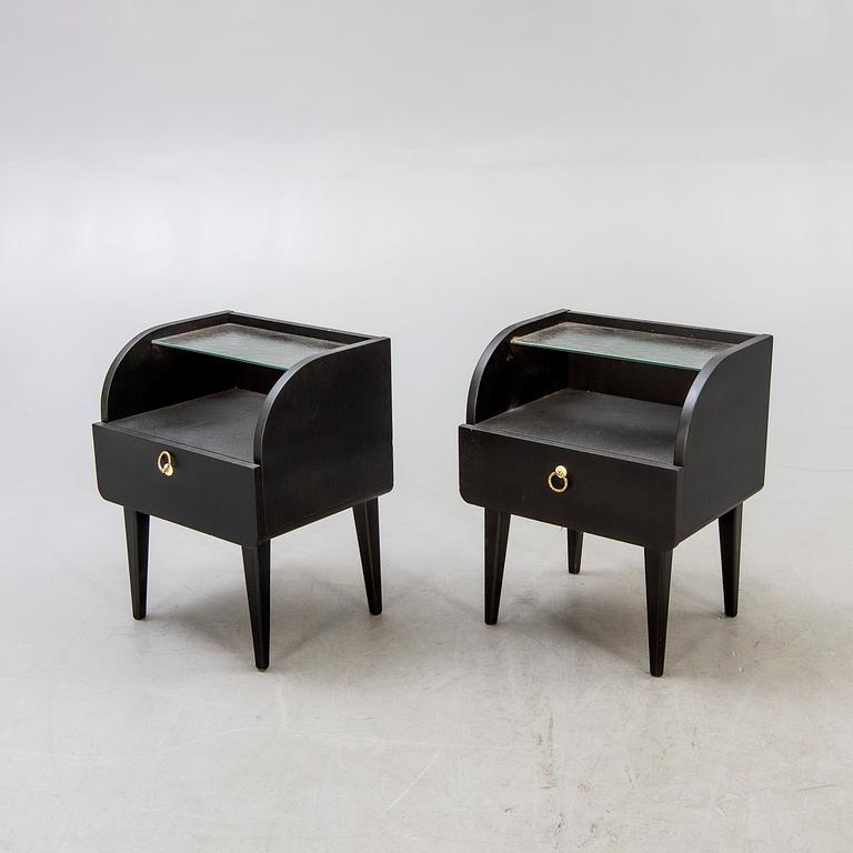 Sängbord, ett par, 1950-tal.