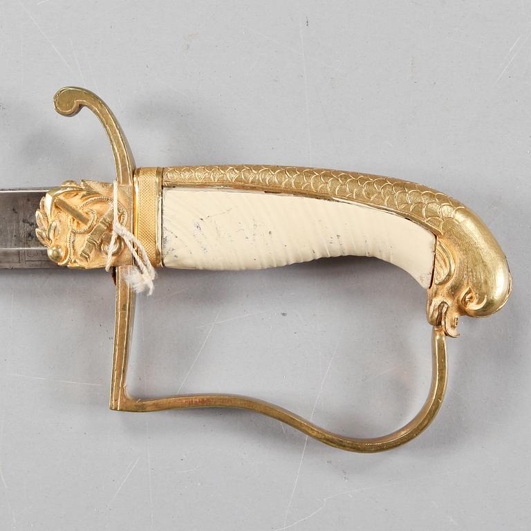 SJÖOFFICERSVÄRJA, m/1824.
