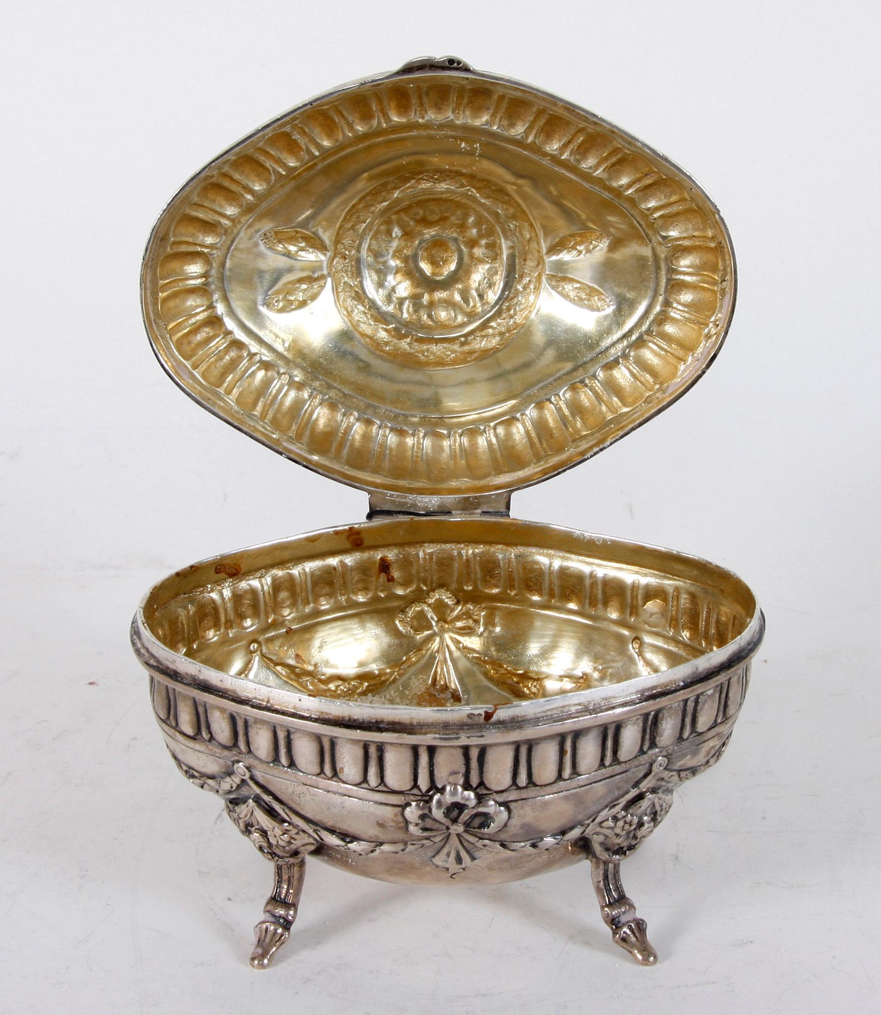 SOCKERSKÅL, silver, ca 300 gram, gustaviansk stil.