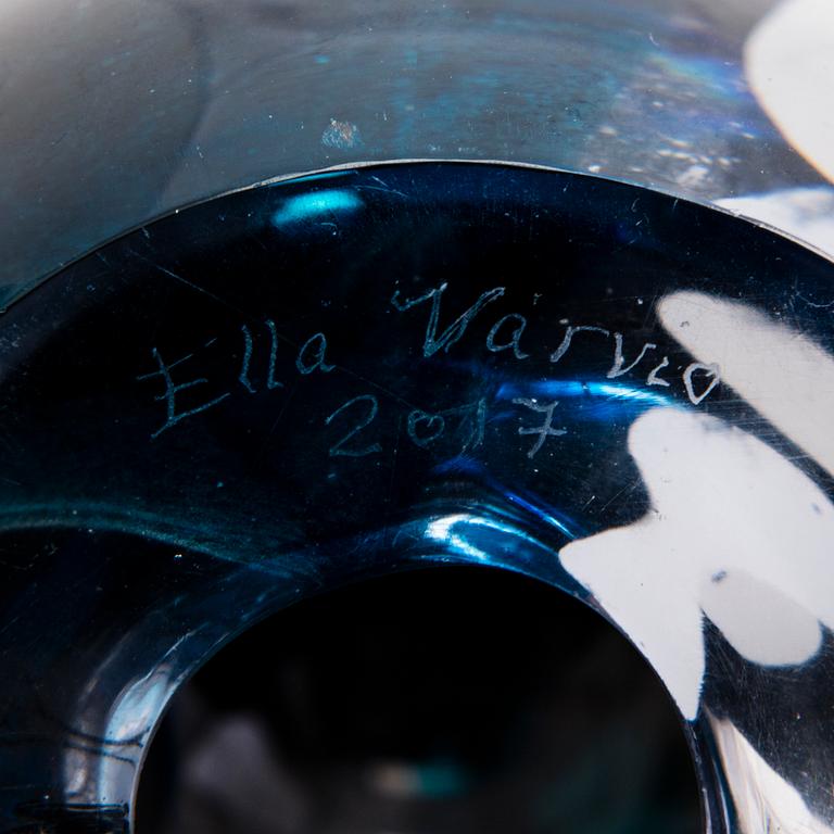 ELLA VARVIO, A glass sculpture, signed Ella Varvio 2017.