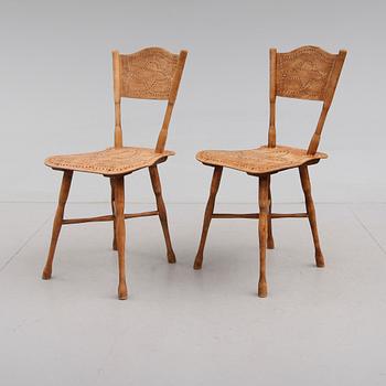 STOLAR, 1 par, Thonet, omkring år 1900.