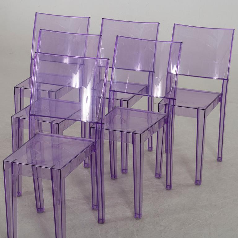 A SET OF 6 PHILIPPE STARCK "LA MARIE" CHAIRS BY KARTELL.